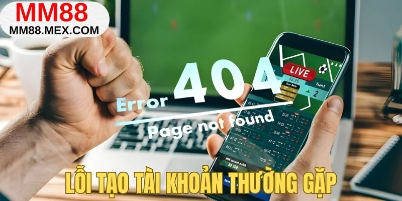Lỗi tạo tài khoản thường gặp
